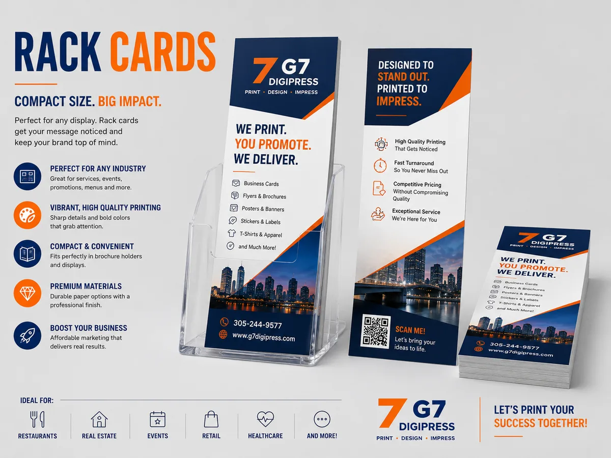 Custom G7 rack cards