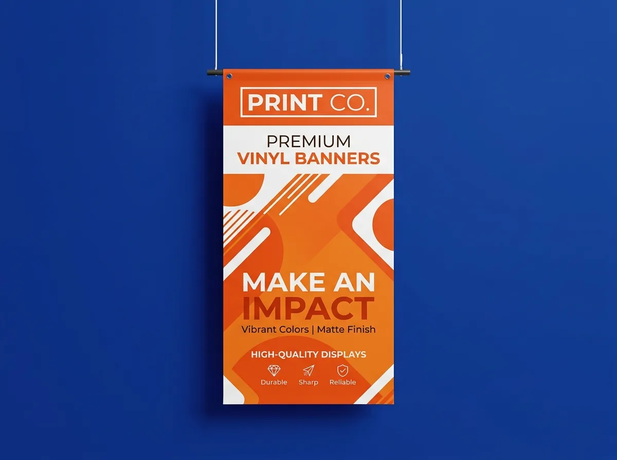 Custom indoor hanging banner
