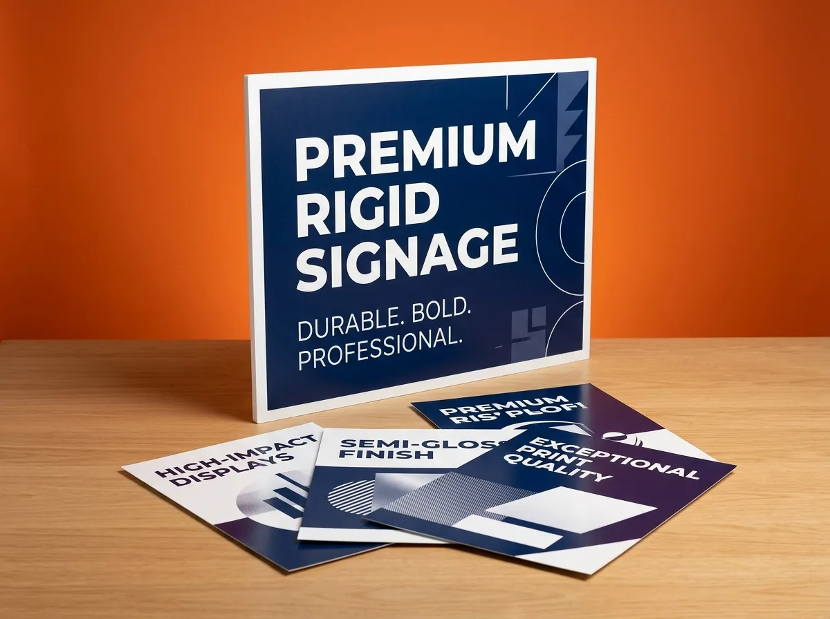 Premium rigid signage and posters